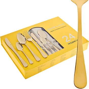 

Cutlery Set 24pr. Golden. Mayer & Boch 26448