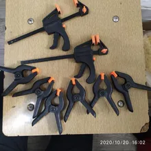Plastic Clips Spring-Clamp Working-Tools Adjustable-Clamps Wood Outillage 3inch for 6pcs/Lot
