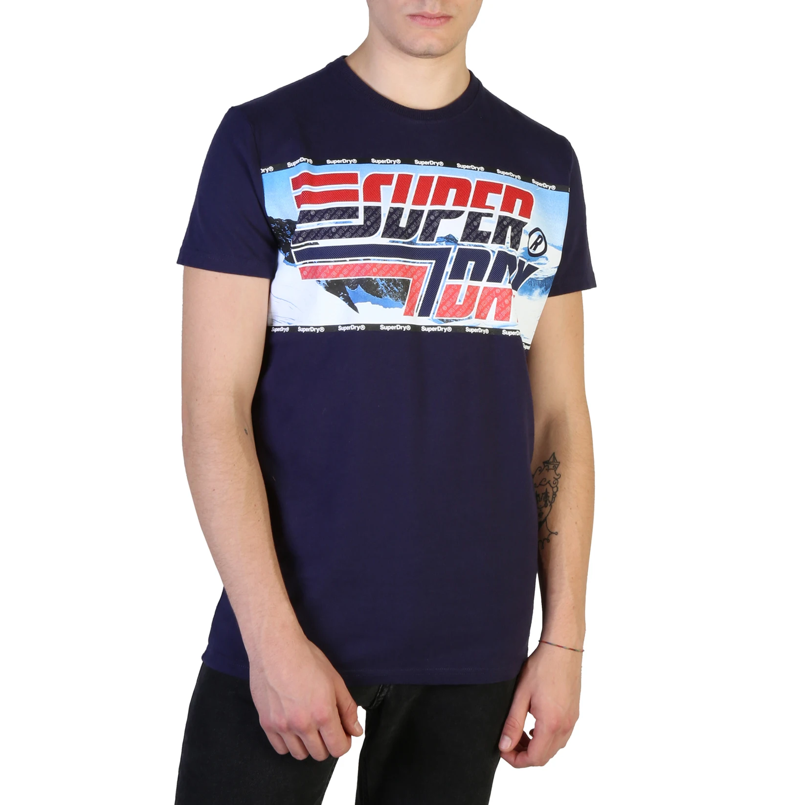 Superdry M1000005A мужские синие 103711. Цвет: синий Размер: M|Беговые футболки| |