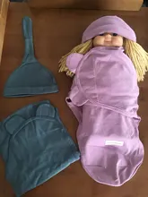 Manta envolvente para recién nacido + sombrero, manta de algodón para recibir al bebé, ropa de cama, saco de dormir infantil de dibujos animados para 0-6 meses