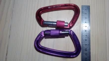 Hammock Carabiner Rappelling Twist-Locking Heavy-Duty Outdoor Climbing D-Shape-Buckle