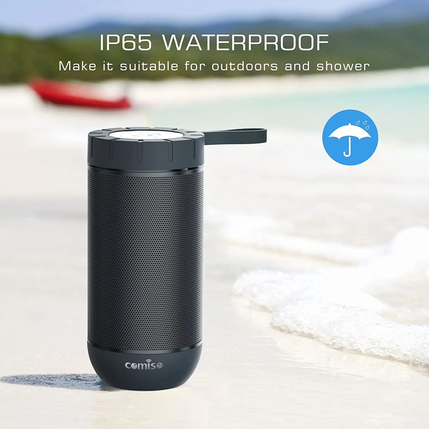 COMISO Waterproof Bluetooth Speakers Outdoor