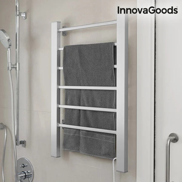 InnovaGoods Электрический полотенцесушитель для пола или стены 90 Вт серый(6 бар