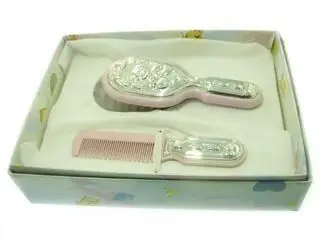 

Silver bilaminate plate Toilet Case baby gifts