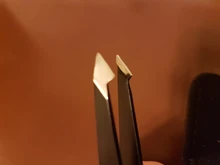 Pinzas antiestáticas de acero inoxidable para mantenimiento de cejas, herramientas de reparación de precisión Industrial, recta, 4 Uds.