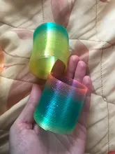 Juguete de muelle de arco iris para niños, 12 unidades, Regalos divertidos, Círculo Mágico, bobina de plástico, creatividad, desarrollo temprano, juguetes educativos plegables