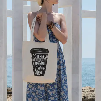 

Angemiel Bag Caffee Hot Strong Love Cloth Bag