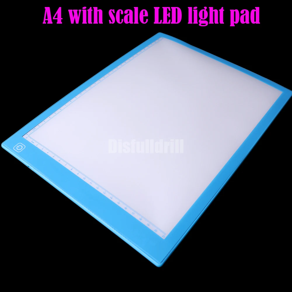  A4 LED Light Pad for Diamond Painting, USB Powered 3 Levels  Adjustable Brightness Light Board Kits with Detachable Stand and Clips (A4  LED Light Pad Kits F)