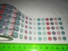 Morandi punto cinta de Washi pegatinas redondas 1250 pegatinas de puntos para planificador Scrapbooking