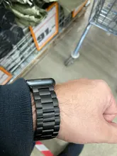 Correa de acero inoxidable para apple watch, pulsera de 44mm, serie Iwatch 5 4 3 2 1, accesorios de 38MM, 40MM, 42MM