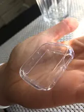 Funda protectora para Apple Watch 5, 4, 3, banda de 44mm, 40mm, 42mm y 38mm, Protector de pantalla de silicona, Protector de pantalla