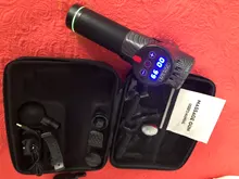 Pistola de masaje eléctrica LCD para adelgazar músculos, relajación para cuello, parte trasera del pie, pierna, hombros, pistola de masaje de percusión