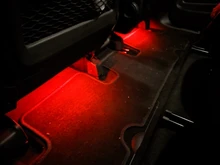 Tira de luces LED RGB para decoración de coche, luz de ambiente Interior con USB, Control remoto inalámbrico de música, múltiples modos