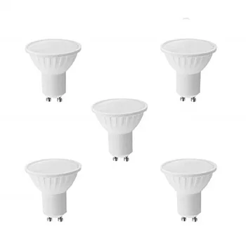 

Lámpara Bombilla LED 9W GU10, Luz Fría 6400 K, 600 Lúmenes, Reemplazo Equivalentes a 70W Halógena (5-Unidades) 43304