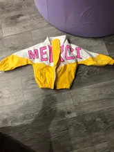 Moda Primavera otoño ropa de bebé niños Casual carta chaqueta pantalones 2 unids/set niño algodón traje niños chándales