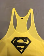 Los hombres de bodybuilding chaleco estampado informal con letras gimnasio hombres chaleco Chaleco de los hombres de la ropa interior