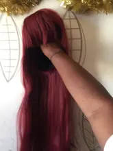 AISI BEAUTY-Peluca de cabello sintético para mujer, cabellera larga y Lisa, color negro, Natural, resistente al calor, marrón y rojo