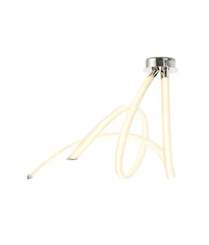 

LED ceiling lamp white and chrome ARMONIA
