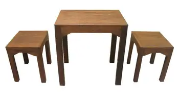 

Set of table and 2 stools