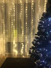 LED Garland Curtains Usb-Power-Fairy-Lights Christmas-Decoration Living-Control Remote