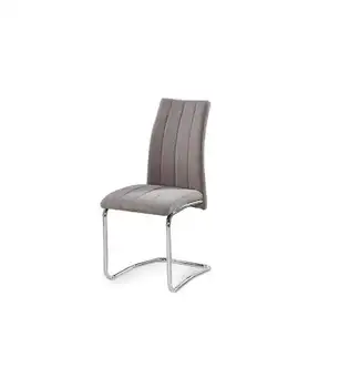 

Pack of 4 chairs upholstered in gray fabric Soria