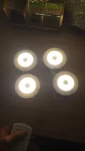Luces LED para debajo de los armarios, regulables, con mando a distancia, para armarios de baño, con baterías, nuevos