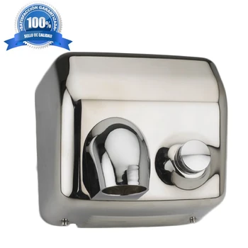 

Manual electric secamans in stainless steel satin • hand dryer Wall 2300W