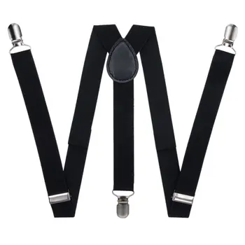 

Pants suspenders narrow (2.5 cm, 3 clips, black) 50822