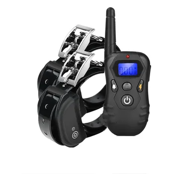

Electronic Rechargeable Anti-Bark Bite Training Waterproof Dog Training Collar With 2 Collars 300g34e