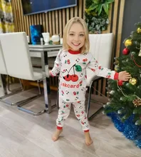 Pijamas para bebés, conjuntos de algodón de manga larga, camiseta + pantalón de dibujos animados, otoño, 2 unidades