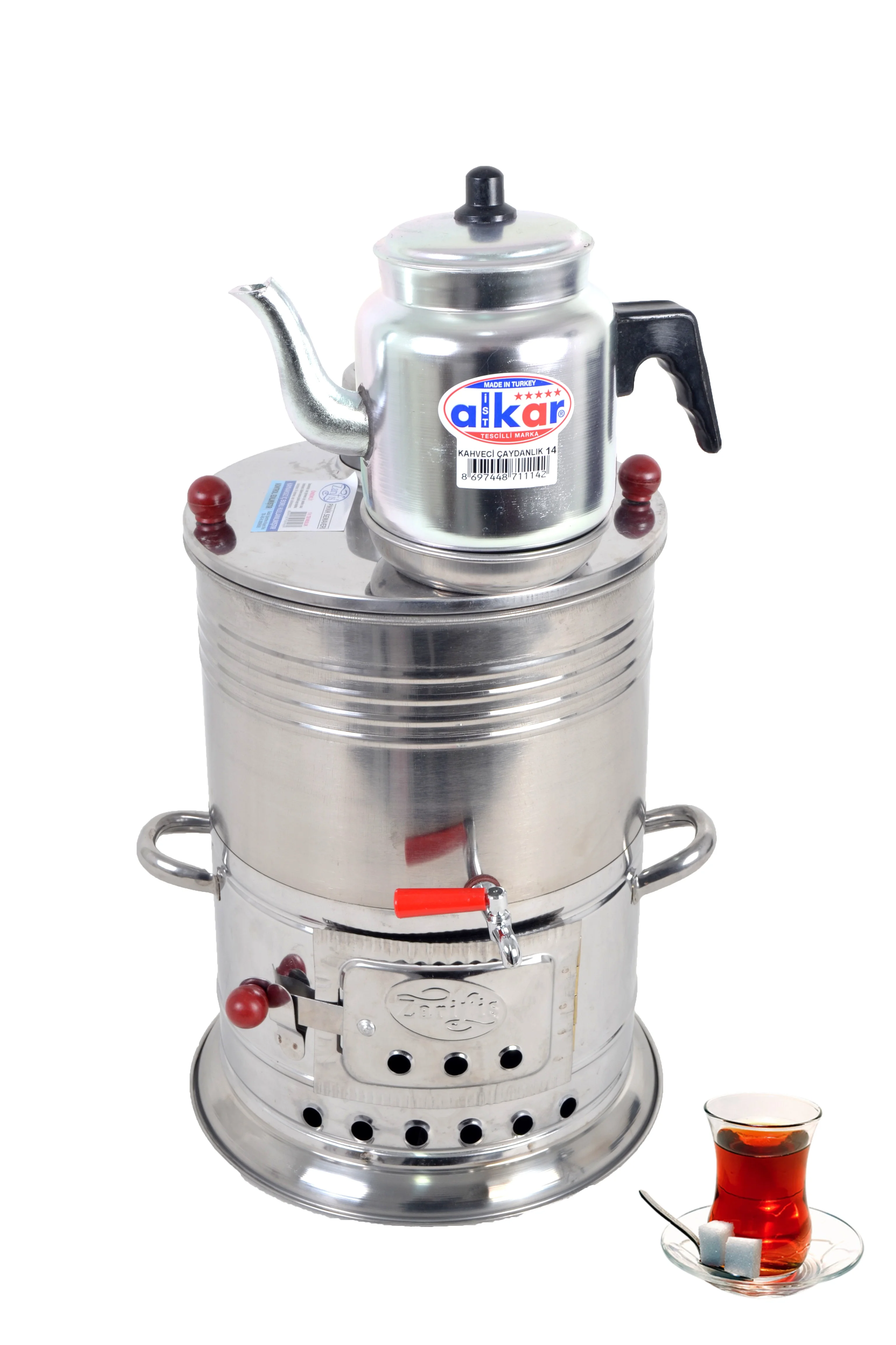 

Chrome Tea Samovar 5 Liter