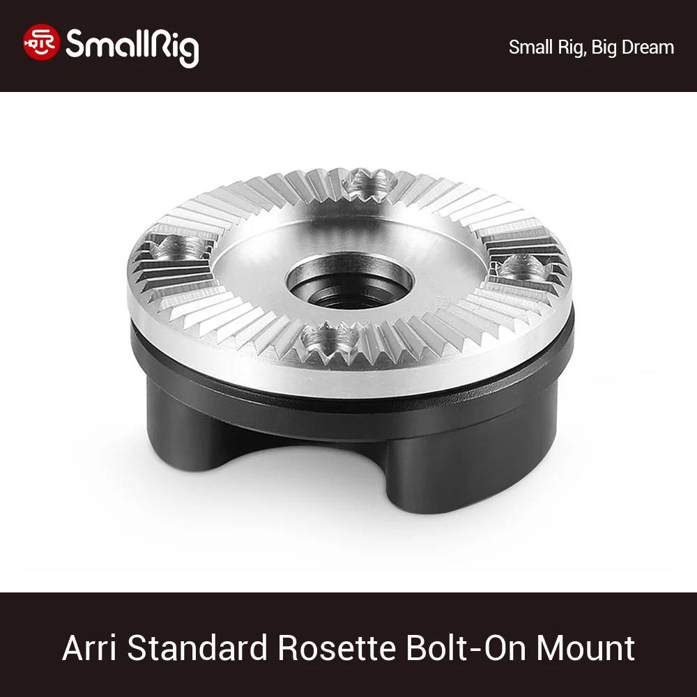 

SmallRig ARRI Standard Rosette Bolt-On Mount (M6 Thread, 31.8 Diameter) For Dslr Camera Accessories With Arri Rosette- 1939
