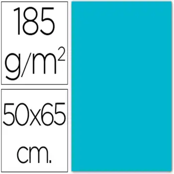 

PACKAGE 25 SHEETS CARDBOARD IRISES 50X65 185G TURQUOISE BLUE PIGGY & nbsp
