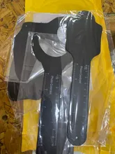 Fondo de ortodoncia Dental, tablero de contraste con imagen de la foto, placa de mejilla Oral con marca de escala, herramientas de dentista autoclavables, color negro, 6 uds.