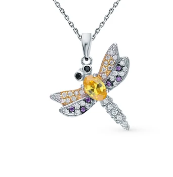 

Silver Pendant with cubic zirconia sunlight sample 925