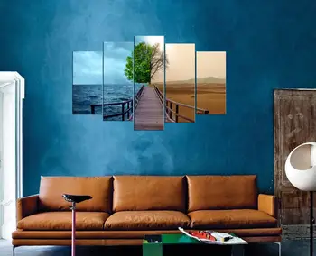 

Sea And Land Scenic 5 Piece Mdf Table