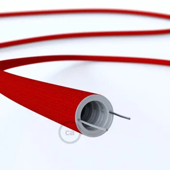 

Decorative tube semiflexible network for light fixtures