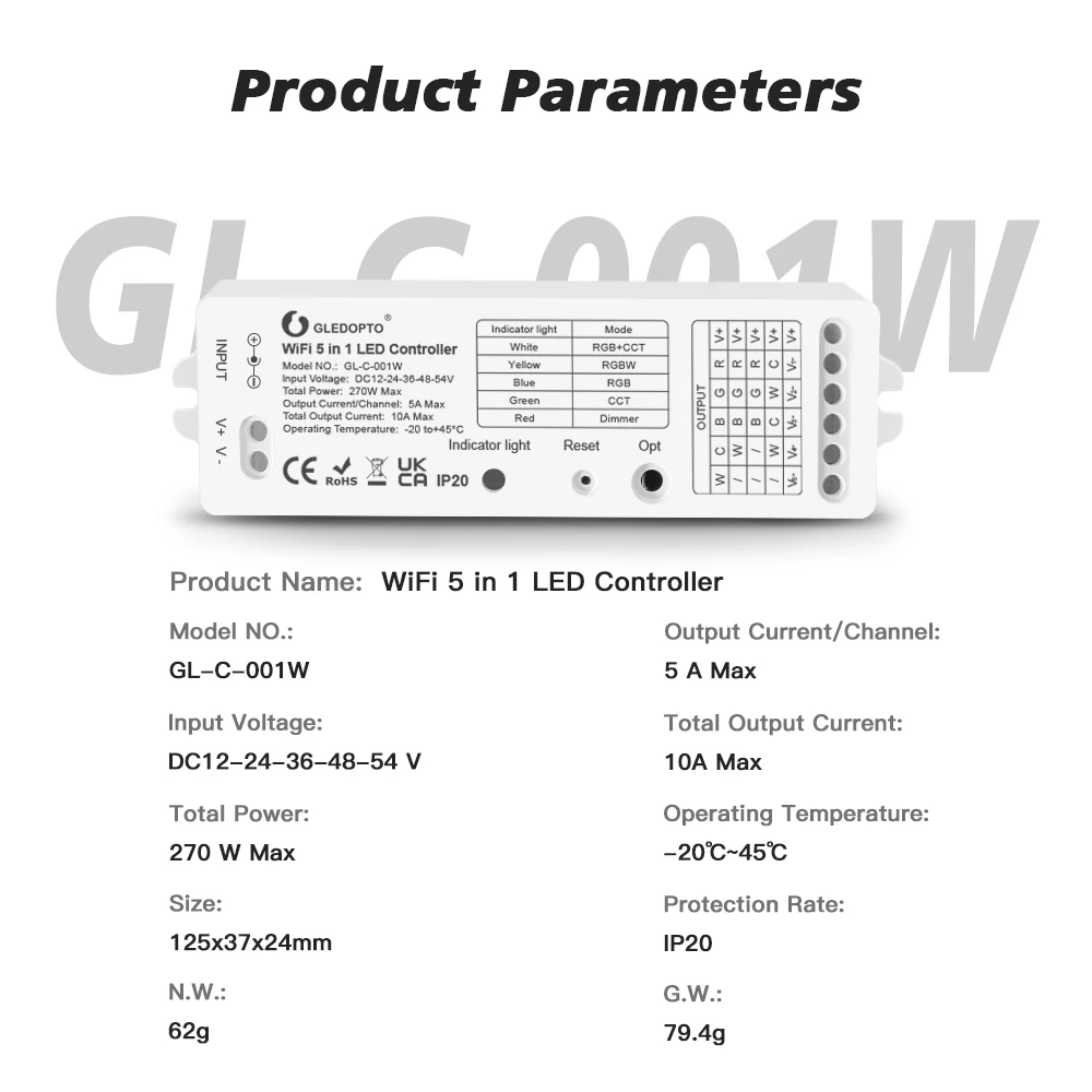 led controlador de luz tira app alexa