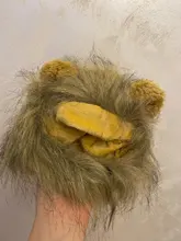 Disfraz de perro o gato Peluca de melena de León, gorro para gato, perro, ropa de Halloween y Navidad, vestido de lujo con orejas, ropa para mascotas