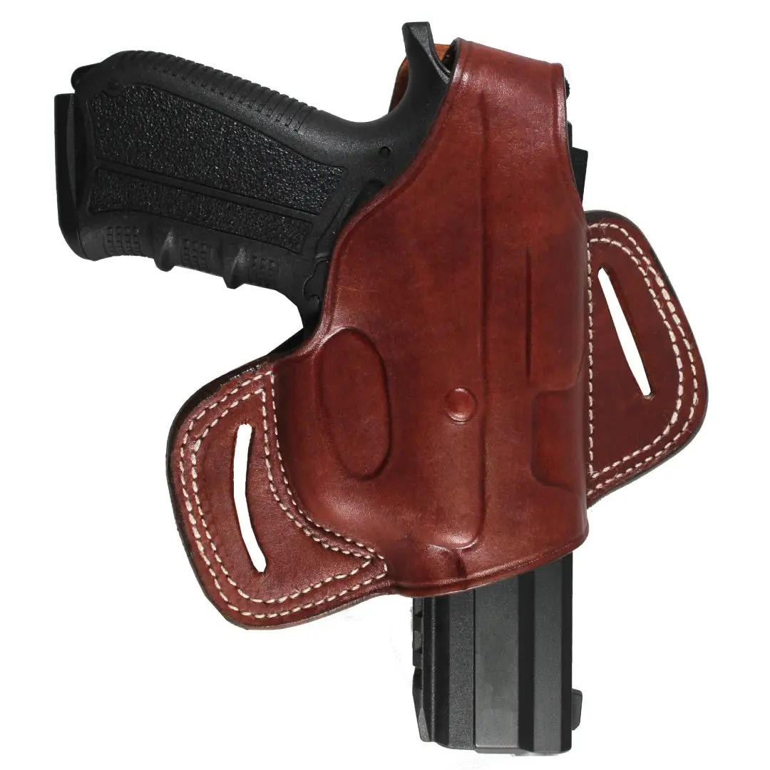 YT HOBBY H & K USP Compact Real Leather OWB Carry Two Slot Pancake Thumb Break Handmade Pistol Firearm Gun holster Pouch