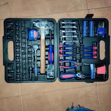 WORKPRO-Juego de Herramientas para el hogar, utensilio doméstico, juego de enchufes, destornilladores, herramientas de reparación para el hogar, herramientas manuales de bricolaje