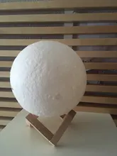 Night-Light Moon-Lamp Touch-Switch Bedroom-Decoration LED Birthday-Gift 3d-Print Rechargeable