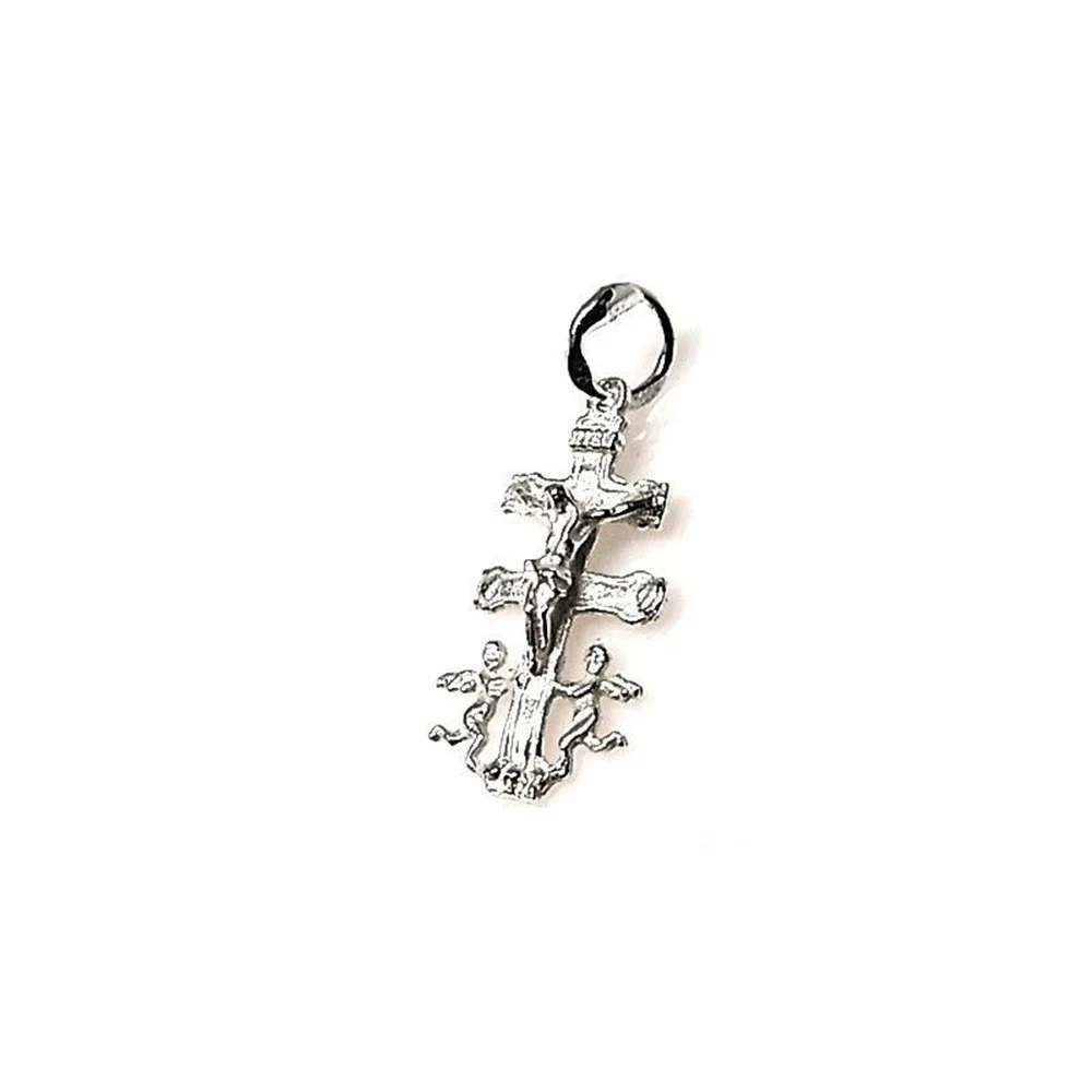 Minoplata Cruz de Caravaca Plata ley mediana 2 Cm x 1 una joya amuleto унисекс perfecta para hacer un regalo especial | Украшения и