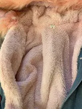 Short Coat Denim Jacket Elexs Korean Big-Fur-Collar Velvet Female Thick Student Winter