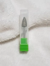 Nuevo 1 Uds diamante uñas taladro de carburo de la cutícula limpio Rotary de manicura y pedicura, parte superior redonda diamante uñas Taladro