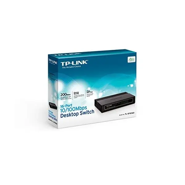 Настольный переключатель TP-LINK TL-SF1016D 16P 100/100 м пластик