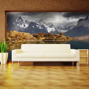 

Wall mural-Torres of Paine National Park - 250x193 cm