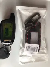 3 botones de cuero coche-estilo de cubierta para Starline B9 B6 A91 A61 Twage dos forma de sistema de alarma para coche llavero