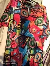 Pleated-Dress Tunic Robe-Printed ZANZEA Long Women Vintage Plus-Size Summer 3/4-Sleeve