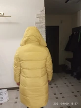 Women Jacket Collection Winter Parka Windproof Coat-Length New MIEGOFCE Contrast-Design